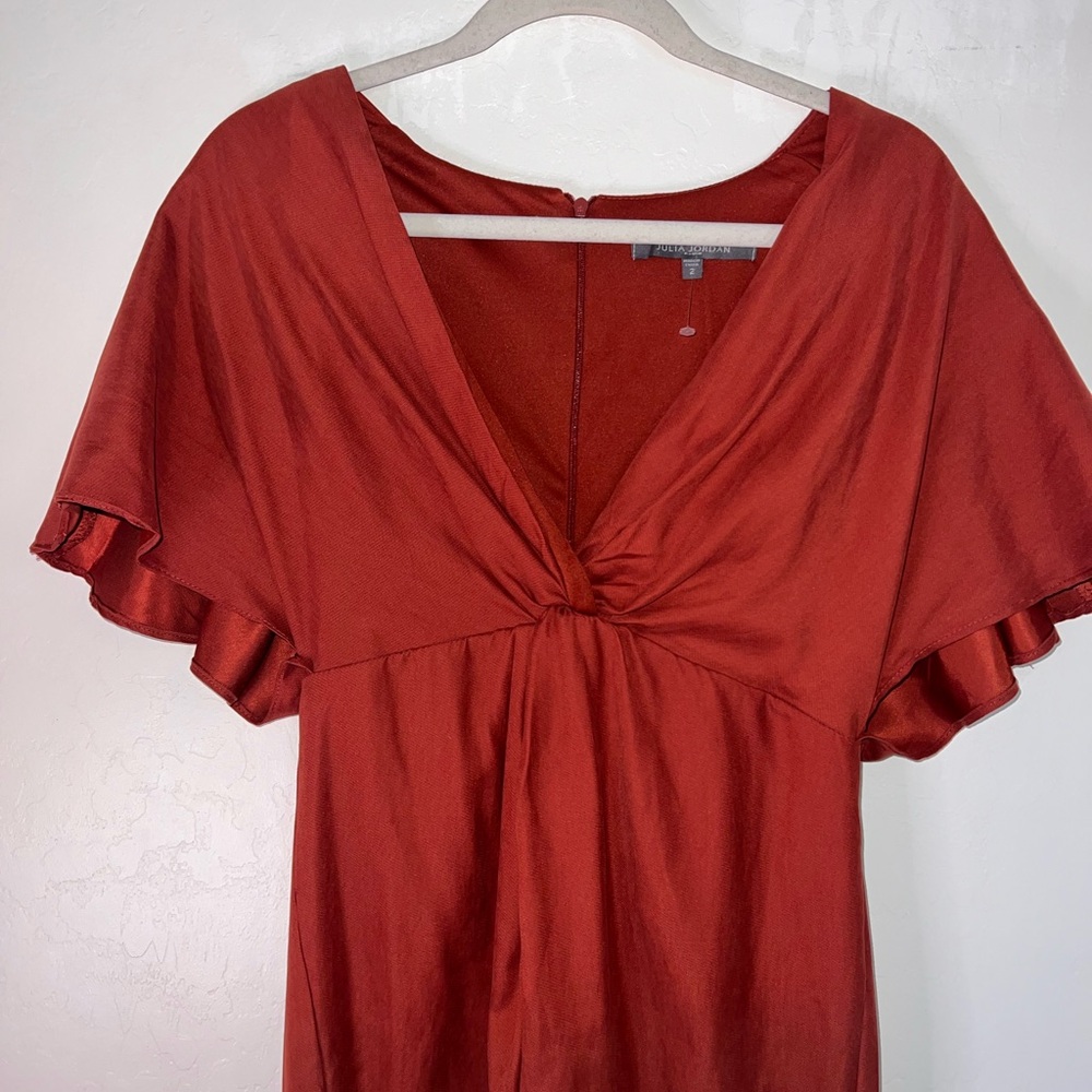 Julia Jordan Flutter Sleeve Twist Front Dress - 2 - image 6